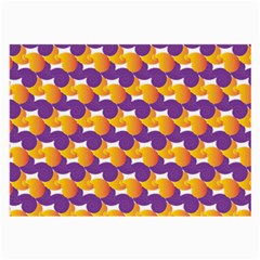 Purple And Yellow Abstract Pattern Large Glasses Cloth by paulaoliveiradesign