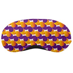 Purple And Yellow Abstract Pattern Sleeping Masks by paulaoliveiradesign