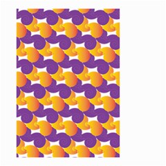 Purple And Yellow Abstract Pattern Small Garden Flag (two Sides)