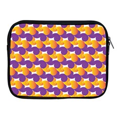 Purple And Yellow Abstract Pattern Apple Ipad 2/3/4 Zipper Cases