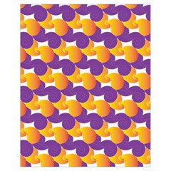 Purple And Yellow Abstract Pattern Drawstring Bag (small)