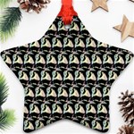 Colorful Pop Art Monkey pattern Star Ornament (Two Sides) Back