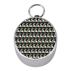 Colorful Pop Art Monkey pattern Mini Silver Compasses