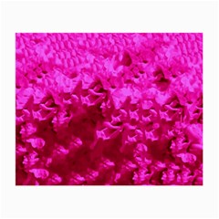 Hot Pink Floral Pattern Small Glasses Cloth by paulaoliveiradesign