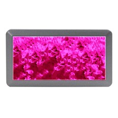 Hot Pink Floral Pattern Memory Card Reader (mini) by paulaoliveiradesign