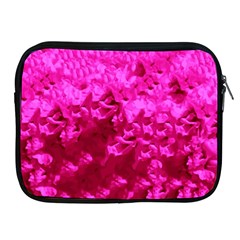 Hot Pink Floral Pattern Apple Ipad 2/3/4 Zipper Cases by paulaoliveiradesign