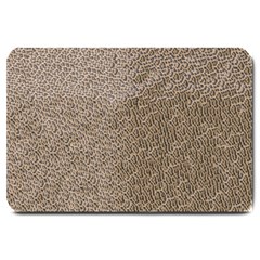 Animal Print Panthera Onca Texture Pattern Large Doormat  by paulaoliveiradesign