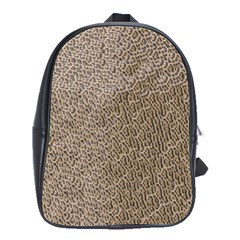 Animal Print Panthera Onca Texture Pattern School Bags(large)  by paulaoliveiradesign