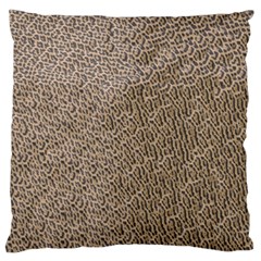 Animal Print Panthera Onca Texture Pattern Large Cushion Case (one Side) by paulaoliveiradesign