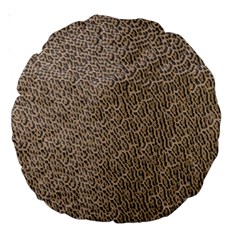 Animal Print Panthera Onca Texture Pattern Large 18  Premium Round Cushions by paulaoliveiradesign