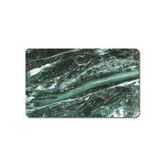 Green Marble Stone Texture Emerald  Magnet (Name Card)