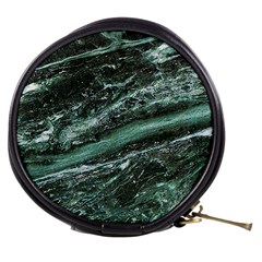 Green Marble Stone Texture Emerald  Mini Makeup Bags