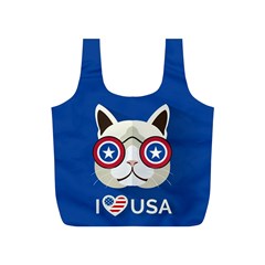 Cat I Love Usa Reusable Bag (s)