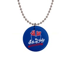 Usa Fries 4july Button Necklace by pushu