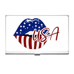 Usa Lips 4july Business Card Holder