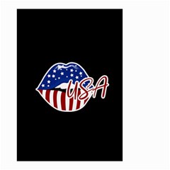 Usa Lips 4july Small Garden Flag (two Sides)