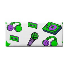 Green Music Pattern Cosmetic Storage Cases