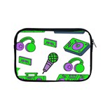 Green Music Pattern Apple MacBook Pro 15  Zipper Case Front