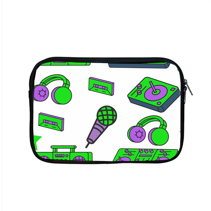 Green Music Pattern Apple MacBook Pro 15  Zipper Case