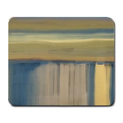 Denim-blue And Buttercream Large Mousepads by digitaldivadesigns