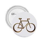 Elegant Gold Look Bicycle Cycling  2.25  Buttons Front