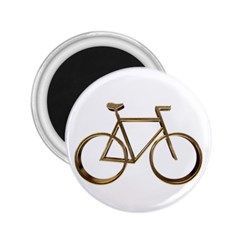 Elegant Gold Look Bicycle Cycling  2 25  Magnets by yoursparklingshop