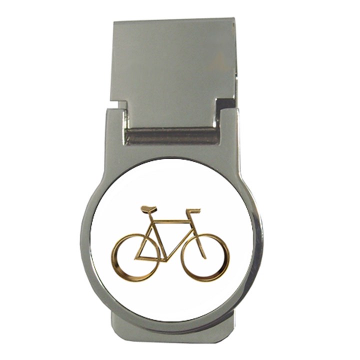 Elegant Gold Look Bicycle Cycling  Money Clips (Round) 