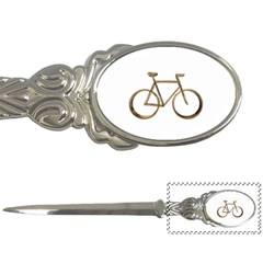 Elegant Gold Look Bicycle Cycling  Letter Openers by yoursparklingshop