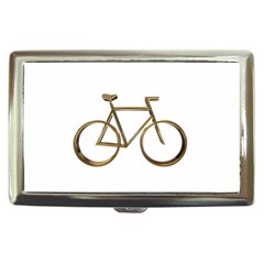 Elegant Gold Look Bicycle Cycling  Cigarette Money Cases by yoursparklingshop