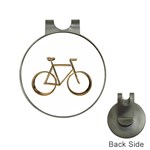 Elegant Gold Look Bicycle Cycling  Hat Clips with Golf Markers Front