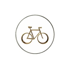 Elegant Gold Look Bicycle Cycling  Hat Clip Ball Marker by yoursparklingshop