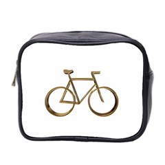 Elegant Gold Look Bicycle Cycling  Mini Toiletries Bag 2-side by yoursparklingshop