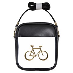 Elegant Gold Look Bicycle Cycling  Girls Sling Bags by yoursparklingshop