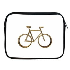 Elegant Gold Look Bicycle Cycling  Apple Ipad 2/3/4 Zipper Cases by yoursparklingshop