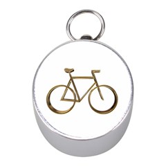 Elegant Gold Look Bicycle Cycling  Mini Silver Compasses by yoursparklingshop