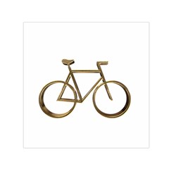 Elegant Gold Look Bicycle Cycling  Small Satin Scarf (square) by yoursparklingshop