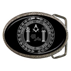 Rom Logo Grey Belt Buckle (oval) by mdnp