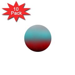 Frosted Blue And Red 1  Mini Buttons (10 Pack)  by digitaldivadesigns