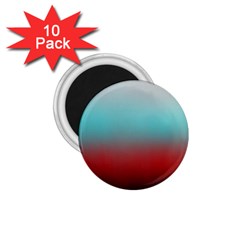 Frosted Blue And Red 1 75  Magnets (10 Pack)  by digitaldivadesigns