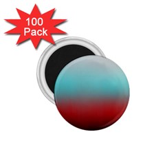 Frosted Blue And Red 1 75  Magnets (100 Pack)  by digitaldivadesigns