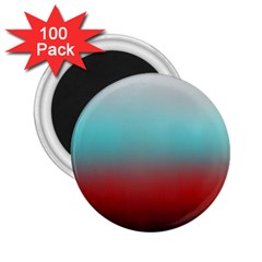 Frosted Blue And Red 2 25  Magnets (100 Pack)  by digitaldivadesigns