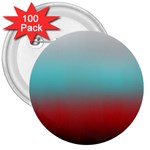 Frosted Blue and Red 3  Buttons (100 pack)  Front