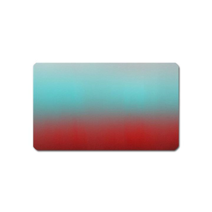 Frosted Blue and Red Magnet (Name Card)