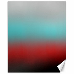 Frosted Blue And Red Canvas 16  X 20   by digitaldivadesigns