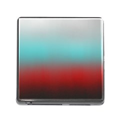 Frosted Blue And Red Memory Card Reader (square) by digitaldivadesigns