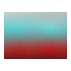 Frosted Blue And Red Double Sided Flano Blanket (mini)  by digitaldivadesigns