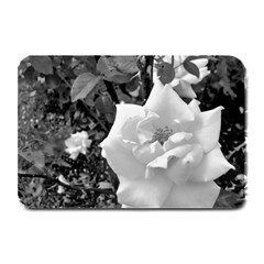 White Rose Black Back Ground Greenery ! Plate Mats by CreatedByMeVictoriaB