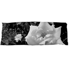 White Rose Black Back Ground Greenery ! Body Pillow Case (dakimakura) by CreatedByMeVictoriaB