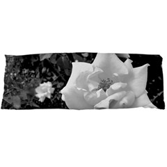 White Rose Black Back Ground Greenery ! Body Pillow Case Dakimakura (two Sides) by CreatedByMeVictoriaB