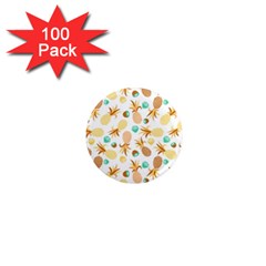 Seamless Summer Fruits Pattern 1  Mini Magnets (100 Pack)  by TastefulDesigns